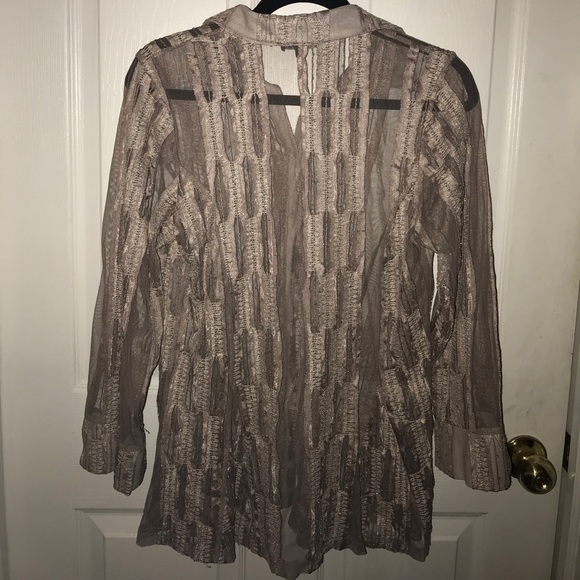 Boho Chic blouse/jacket semi sheer - Picture 2 of 5